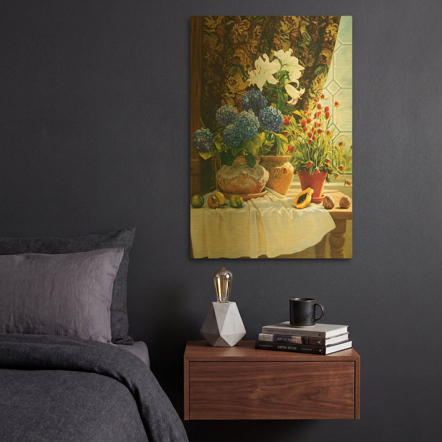 'Summer garden' By Robin Anderson Gold Metal Wall Art
