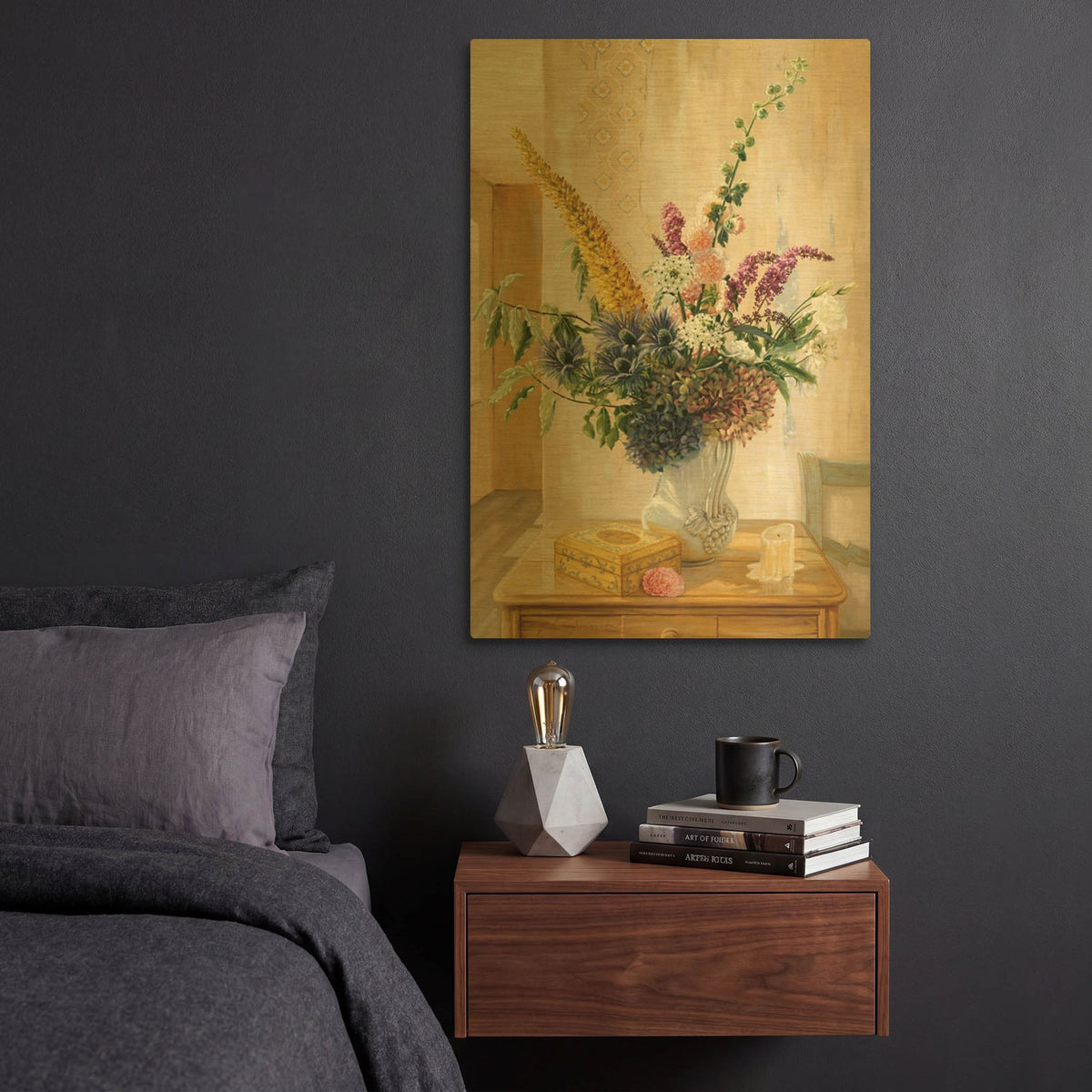 'The Old Caretakers Cottage' By Robin Anderson Gold Metal Wall Art