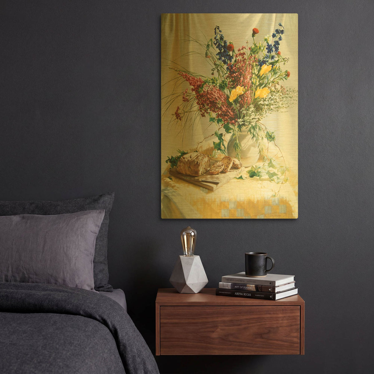 'The smell of bread in the morning' By Robin Anderson Gold Metal Wall Art