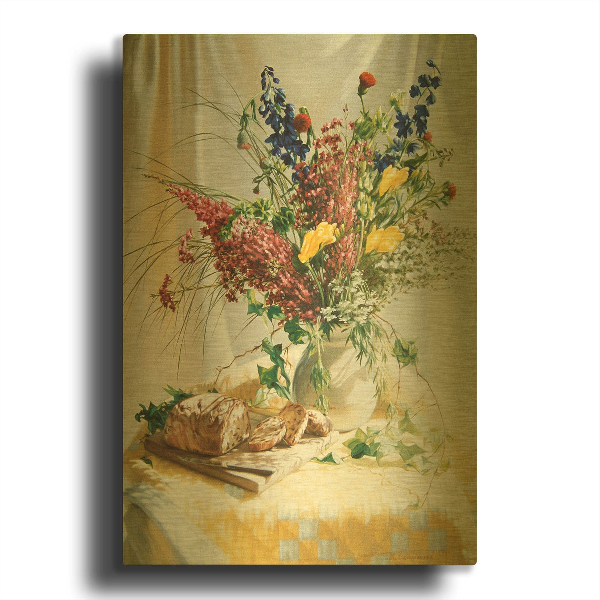 'The smell of bread in the morning' By Robin Anderson Gold Metal Wall Art