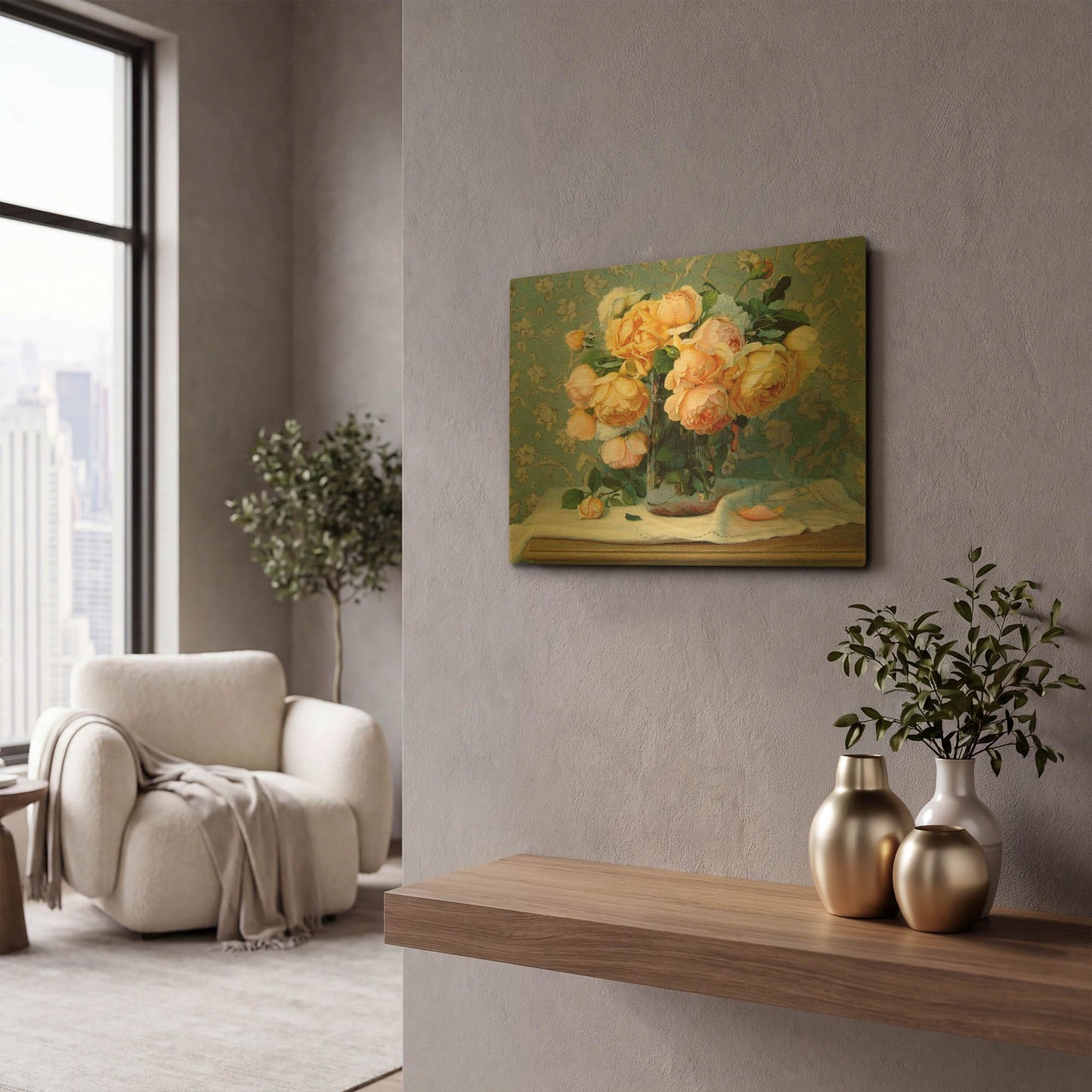 'Sherrie' By Robin Anderson Gold Metal Wall Art