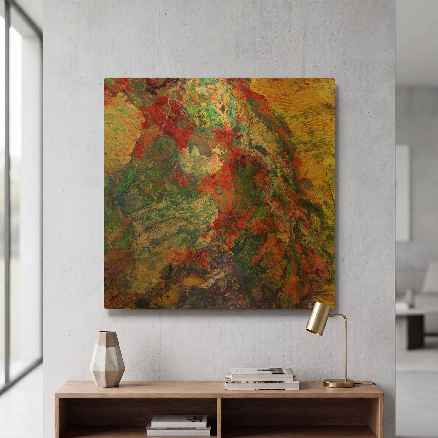 'Earth As Art Melted Colors' By NASA Earth As Art Gold Metal Wall Art