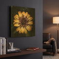 'Sunny Bloom' By Leah McLean Gold Metal Wall Art