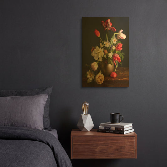 'Spring Has Come' By Leah McLean Gold Metal Wall Art