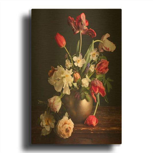 'Spring Has Come' By Leah McLean Gold Metal Wall Art