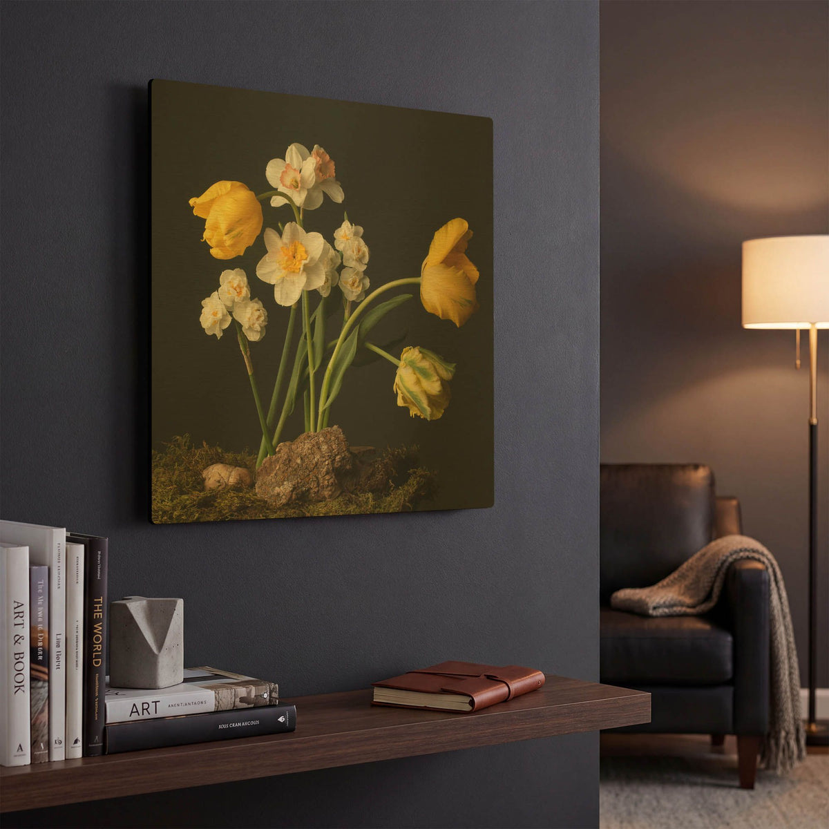 'Signs of Spring' By Leah McLean Gold Metal Wall Art