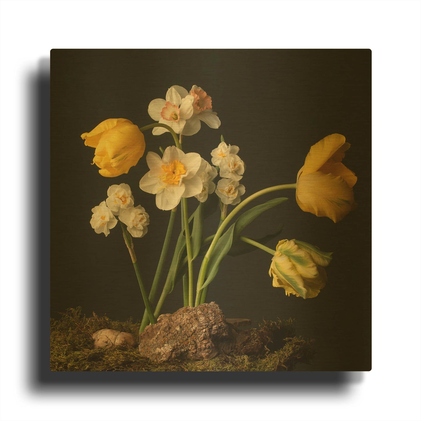 'Signs of Spring' By Leah McLean Gold Metal Wall Art