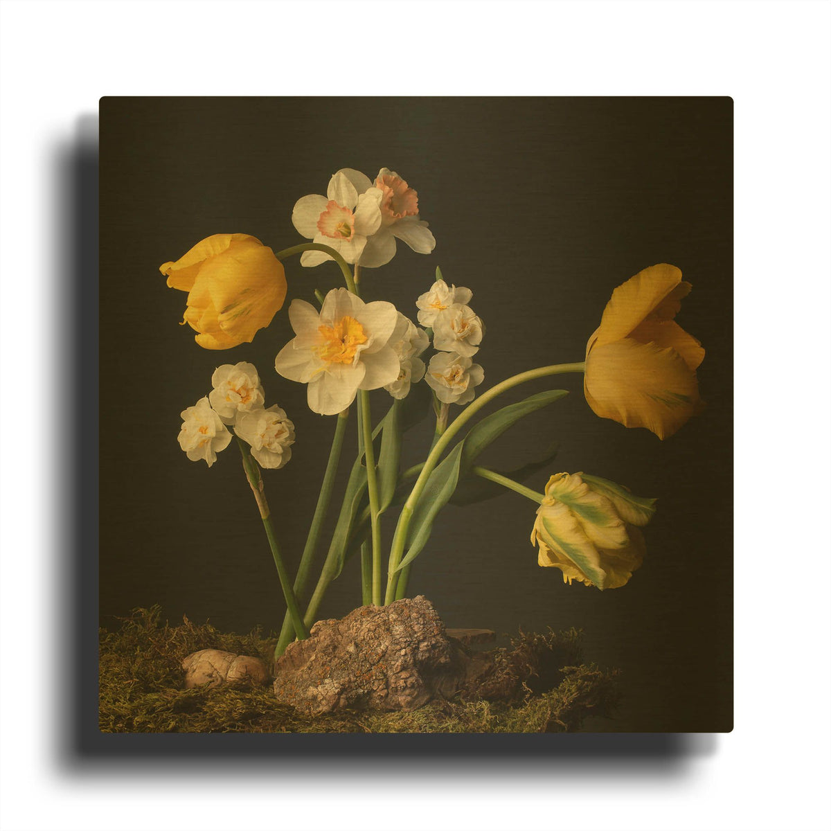 'Signs of Spring' By Leah McLean Gold Metal Wall Art