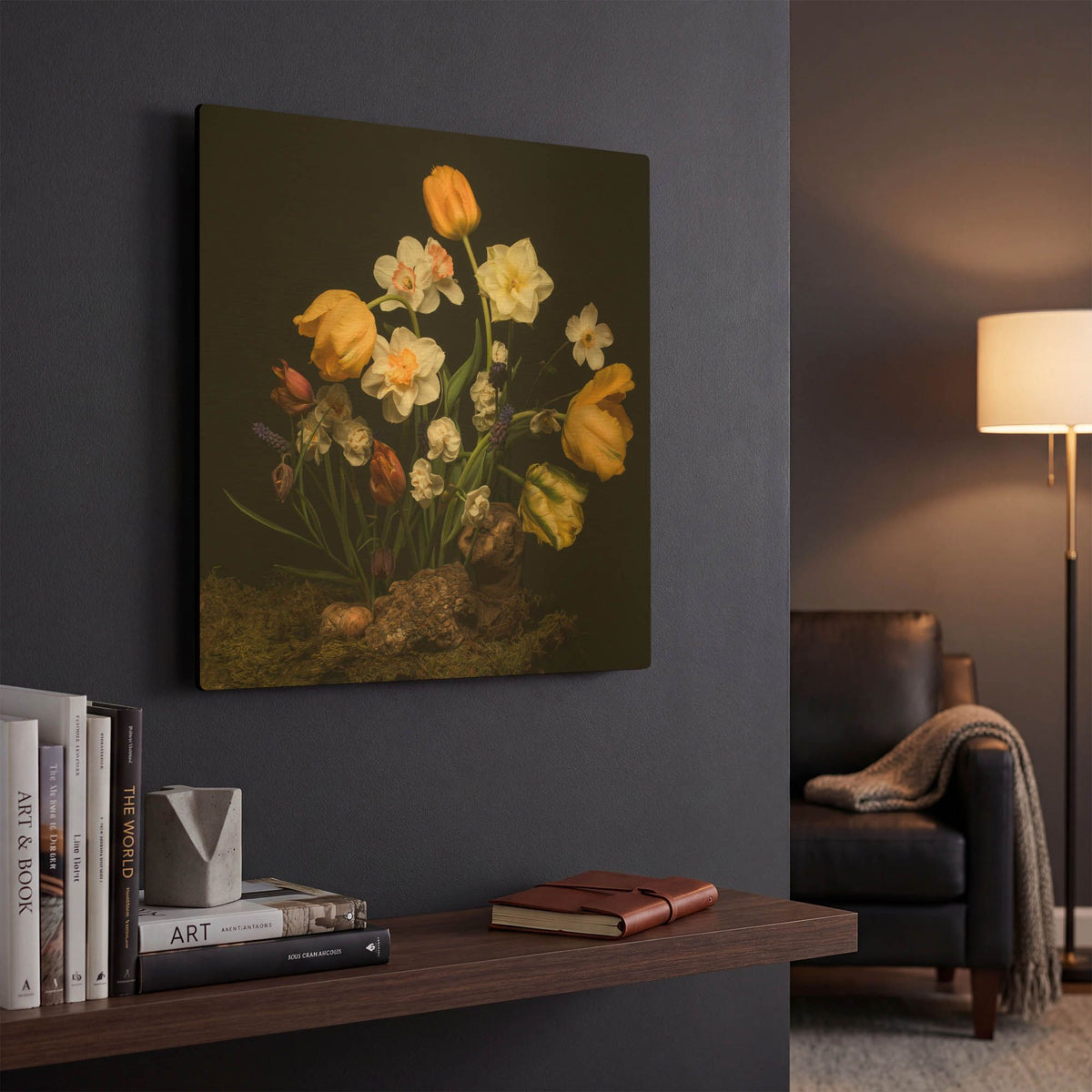 'An Ode to Spring' By Leah McLean Gold Metal Wall Art