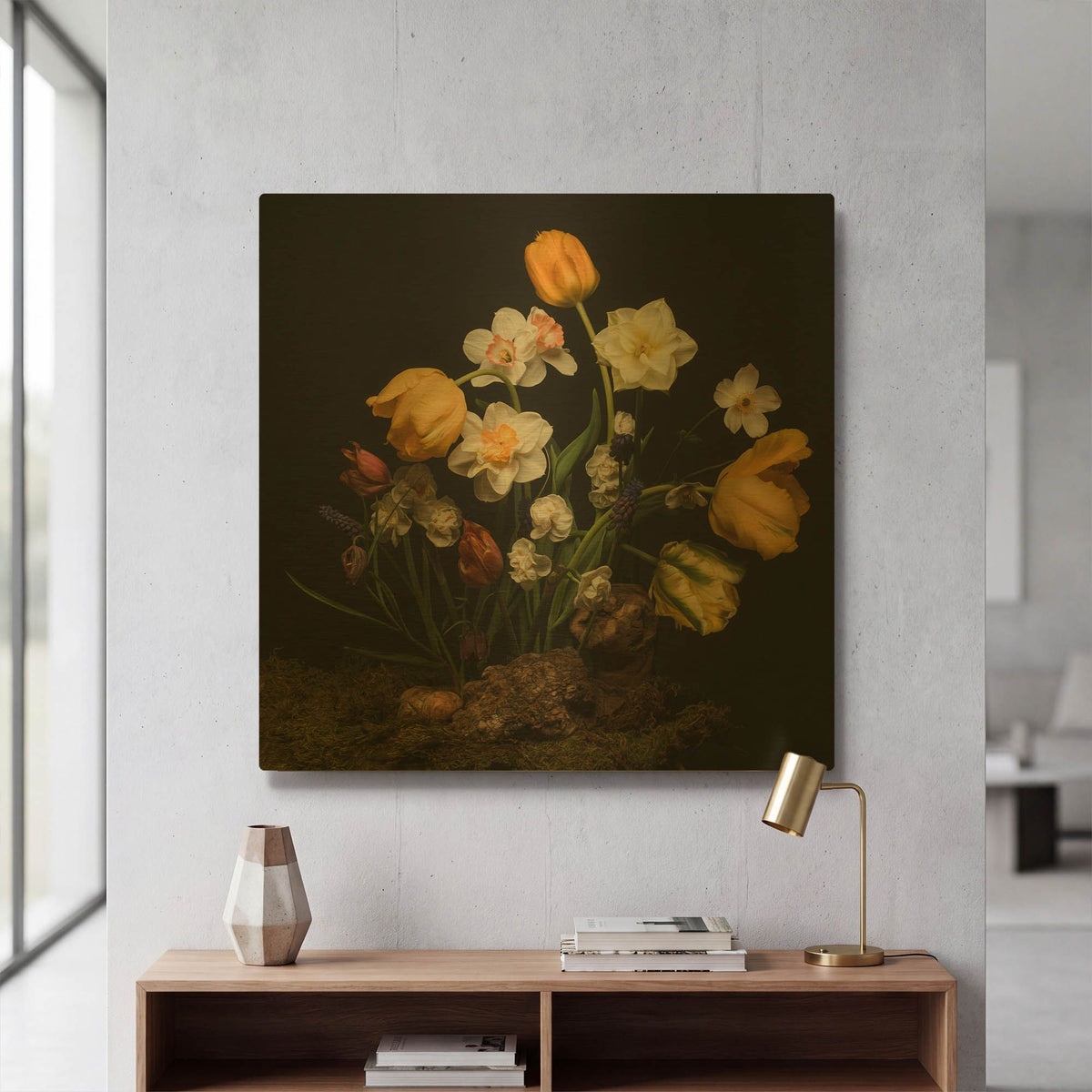 'An Ode to Spring' By Leah McLean Gold Metal Wall Art