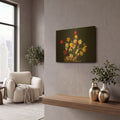 'Spring Fling Blooms' By Leah McLean Gold Metal Wall Art