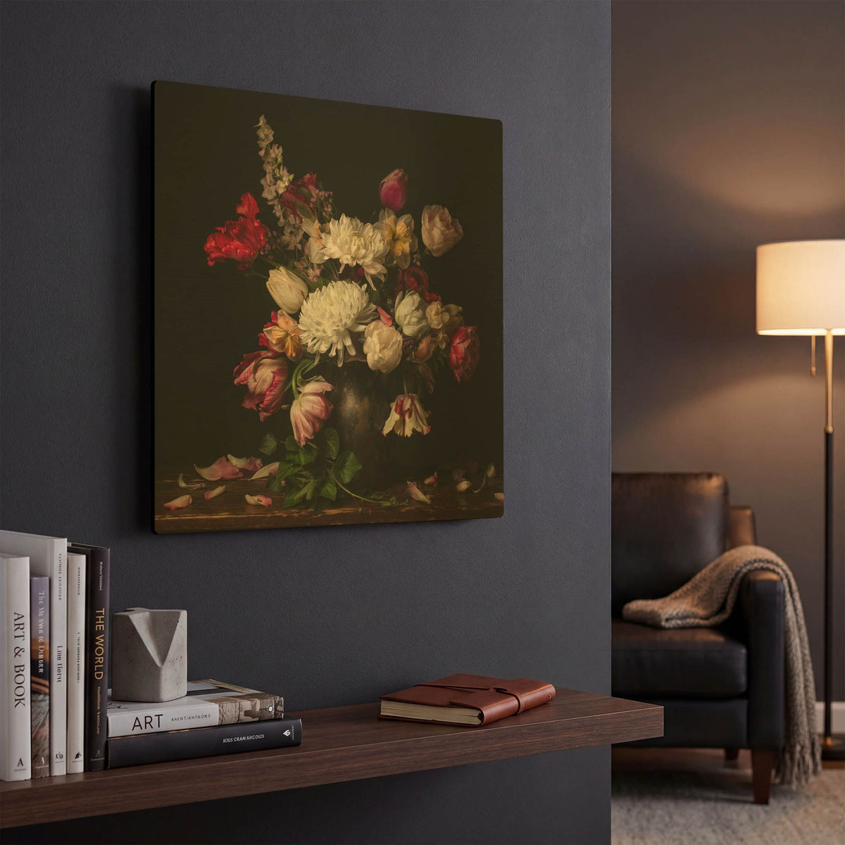 'Mums the Word' By Leah McLean Gold Metal Wall Art