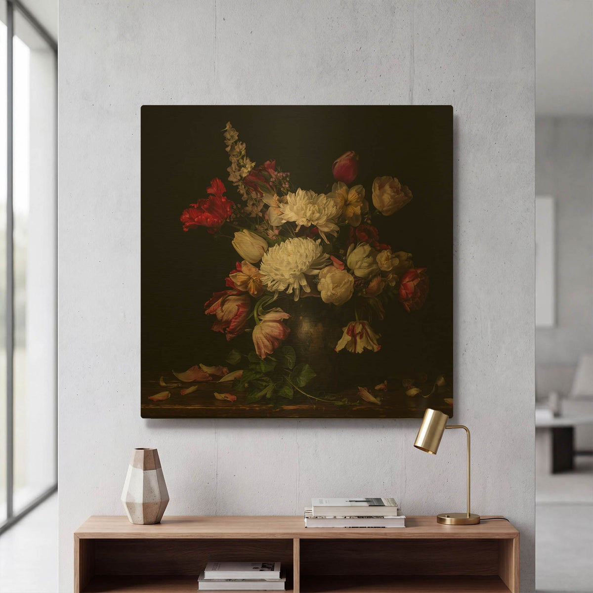 'Mums the Word' By Leah McLean Gold Metal Wall Art