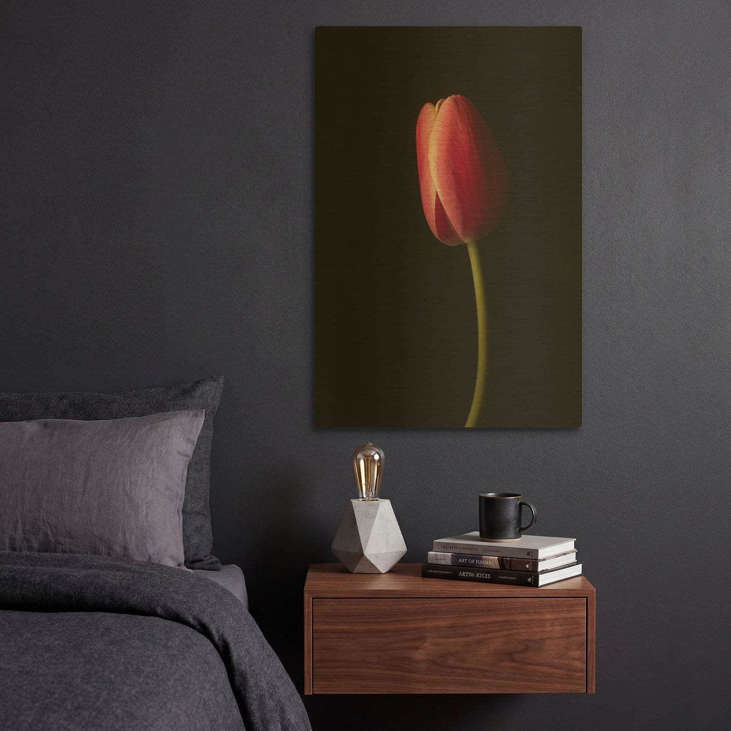 'Perfect Curve' By Leah McLean Gold Metal Wall Art