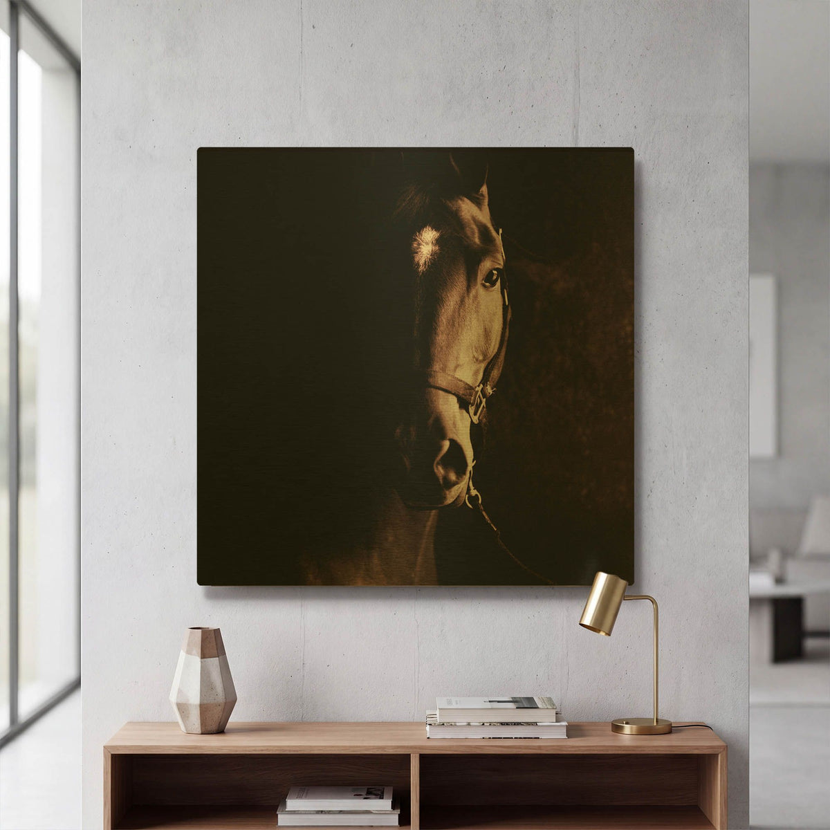 'Tevy' By Susan Friedman Gold Metal Wall Art