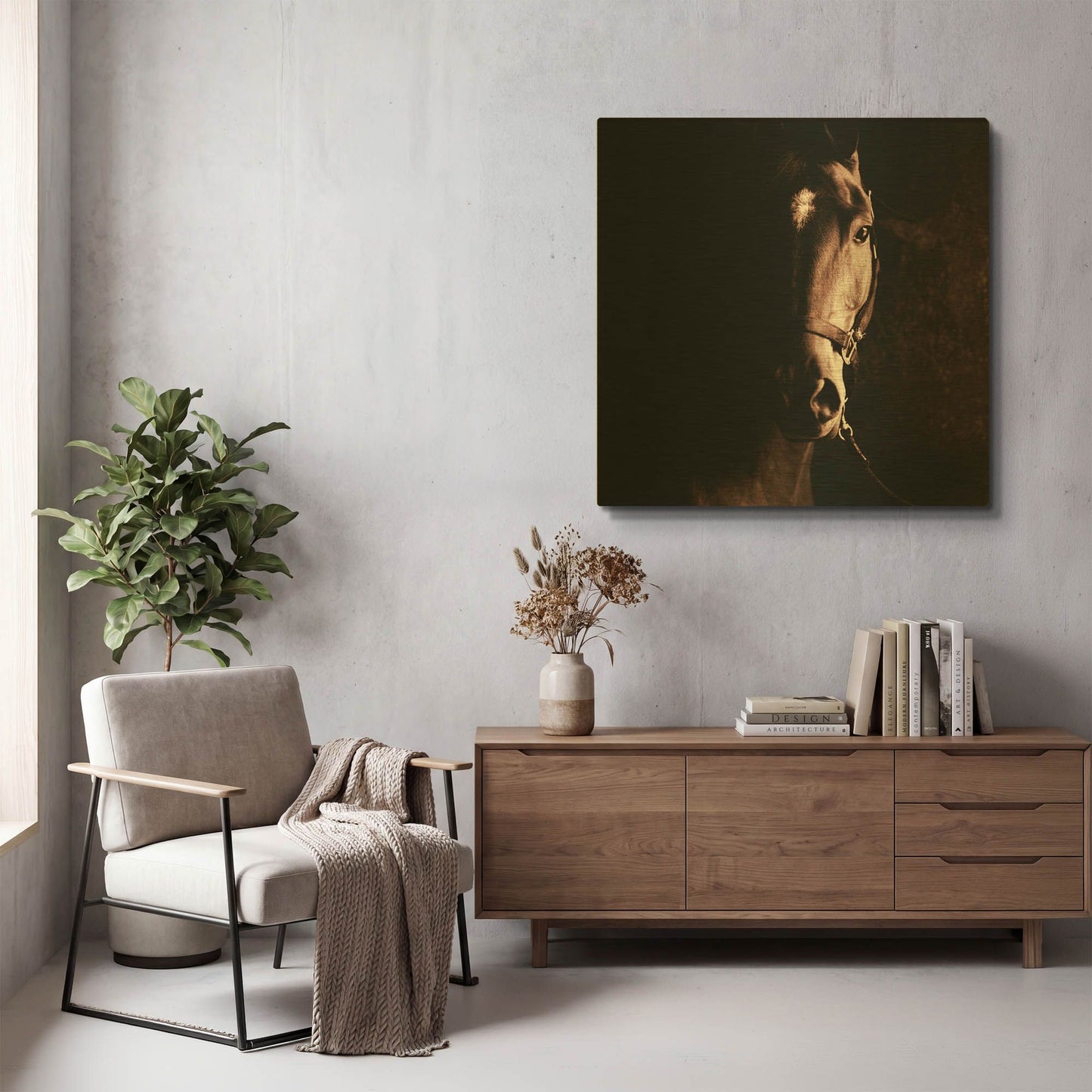 'Tevy' By Susan Friedman Gold Metal Wall Art