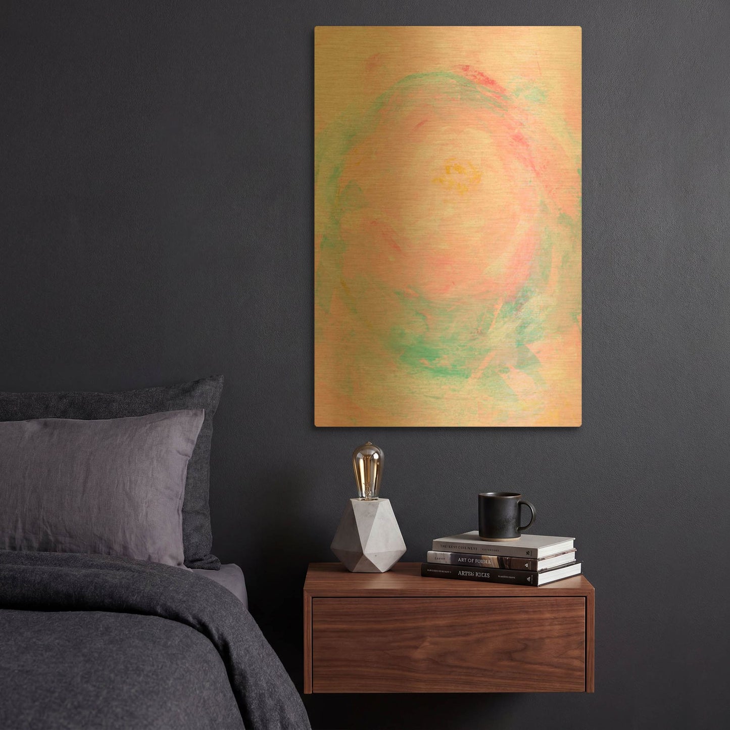 'Pink Peony' By Natasha Gold Metal Wall Art