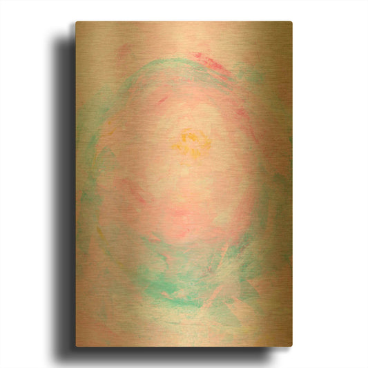'Pink Peony' By Natasha Gold Metal Wall Art