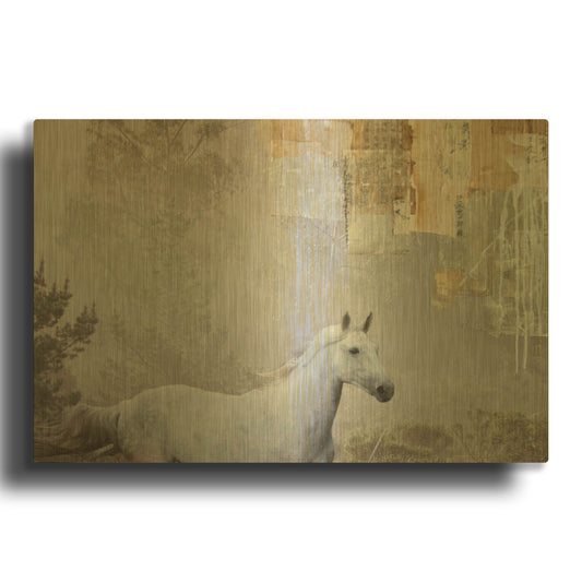 'Music Runs' By Susan Friedman Gold Metal Wall Art