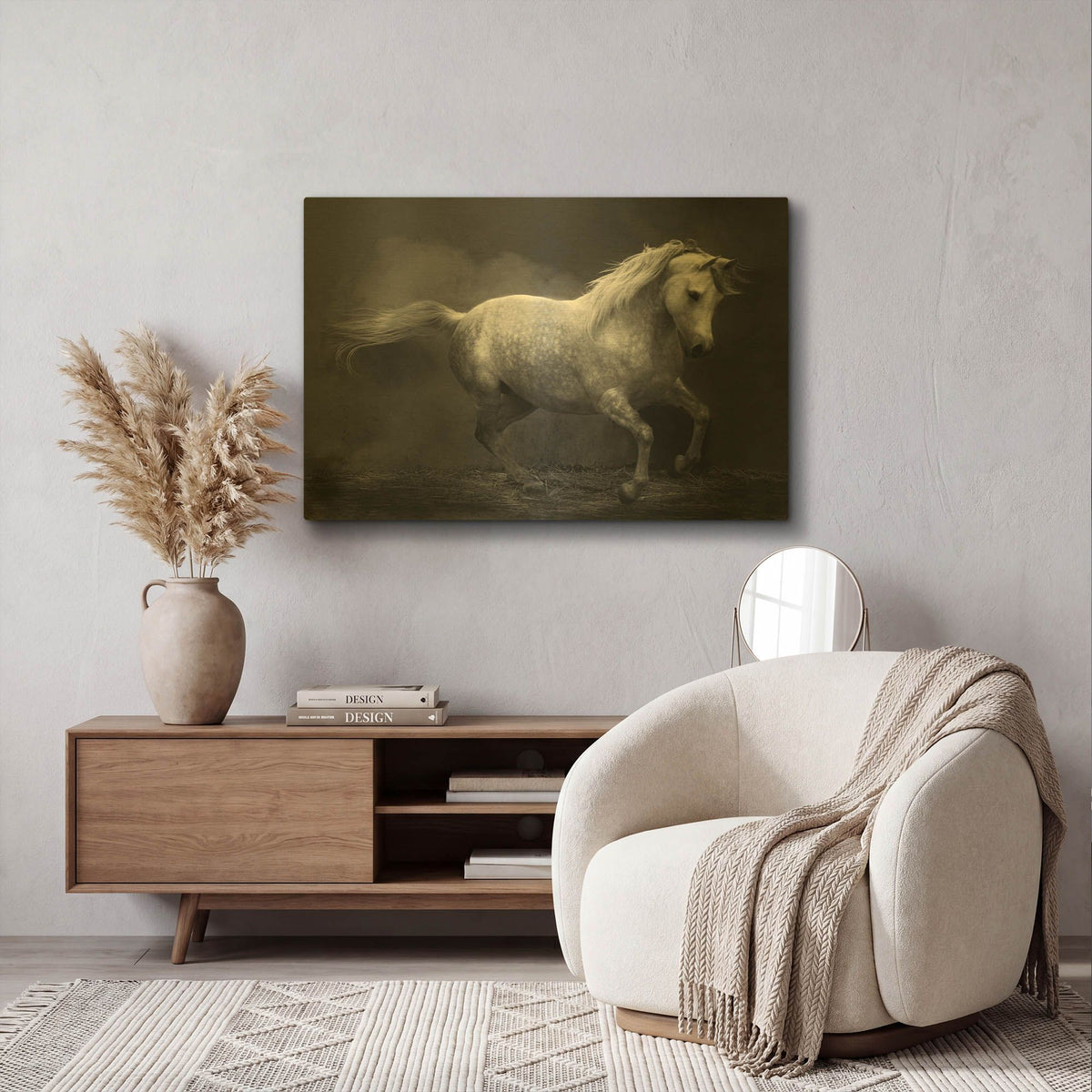 'Morocco Barb' By Susan Friedman Gold Metal Wall Art