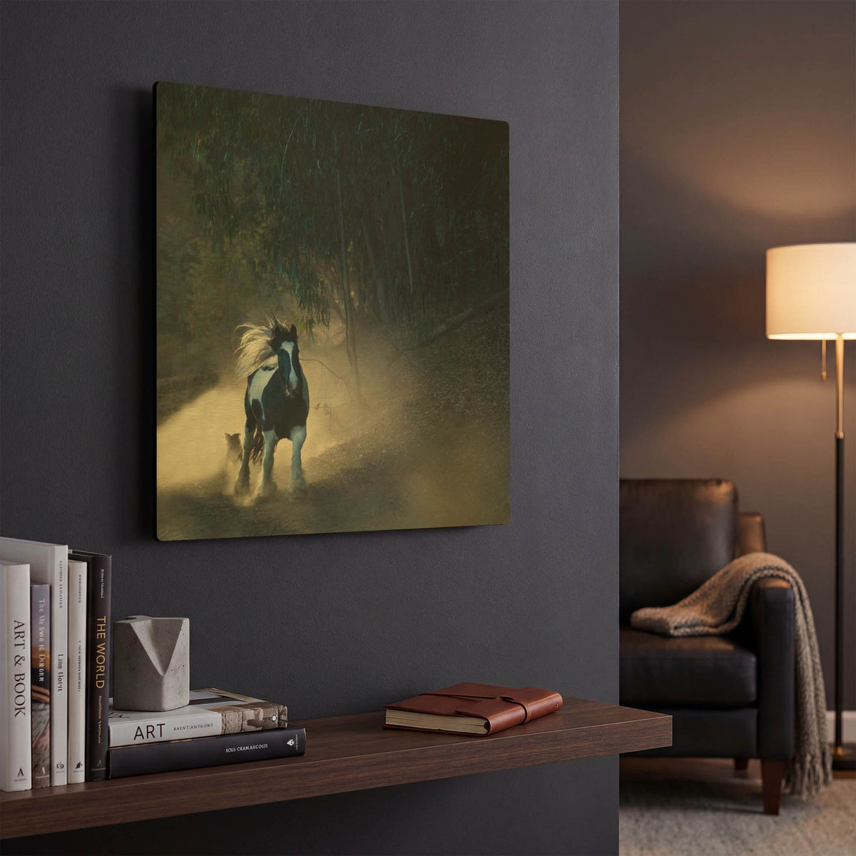 'Felina 1' By Susan Friedman Gold Metal Wall Art