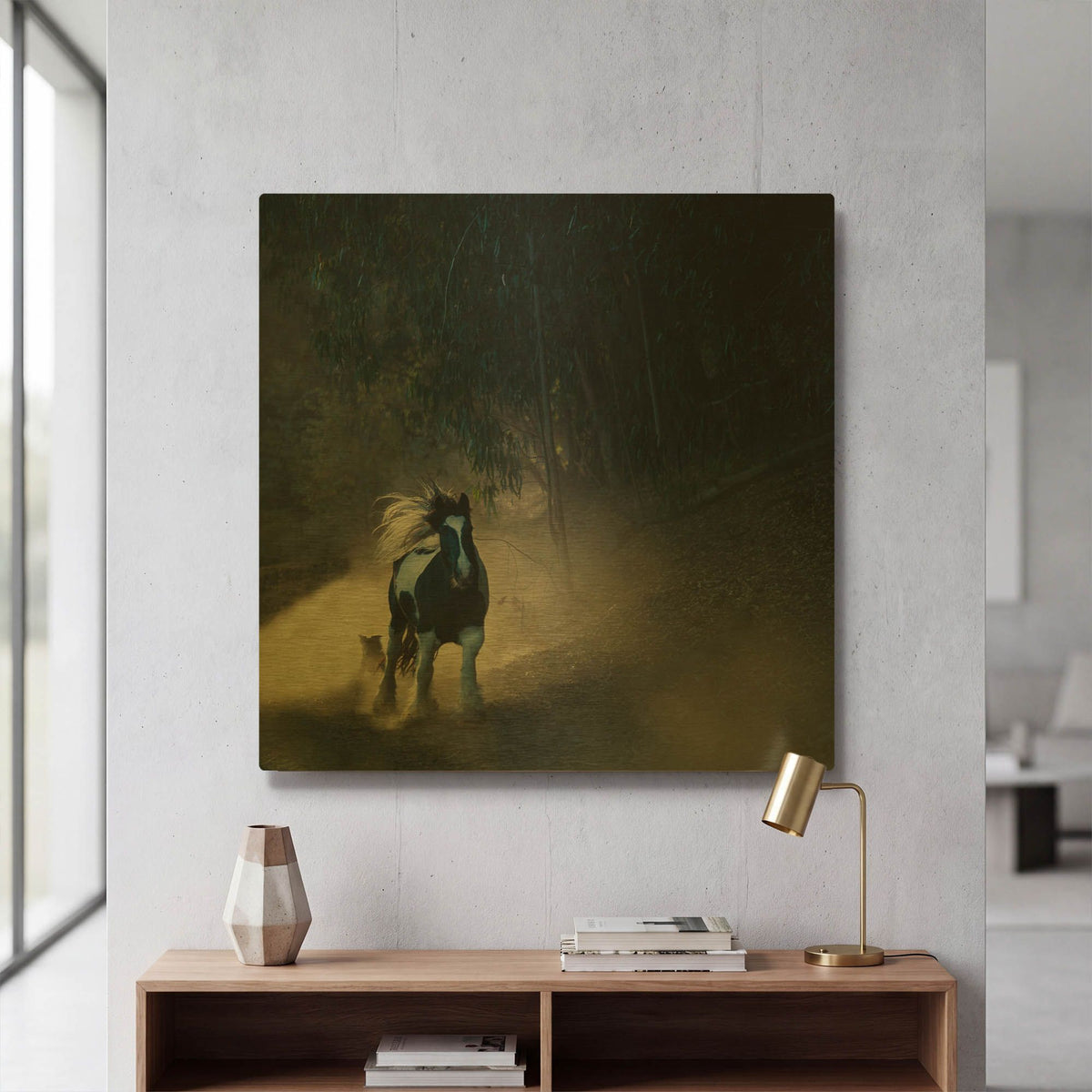 'Felina 1' By Susan Friedman Gold Metal Wall Art