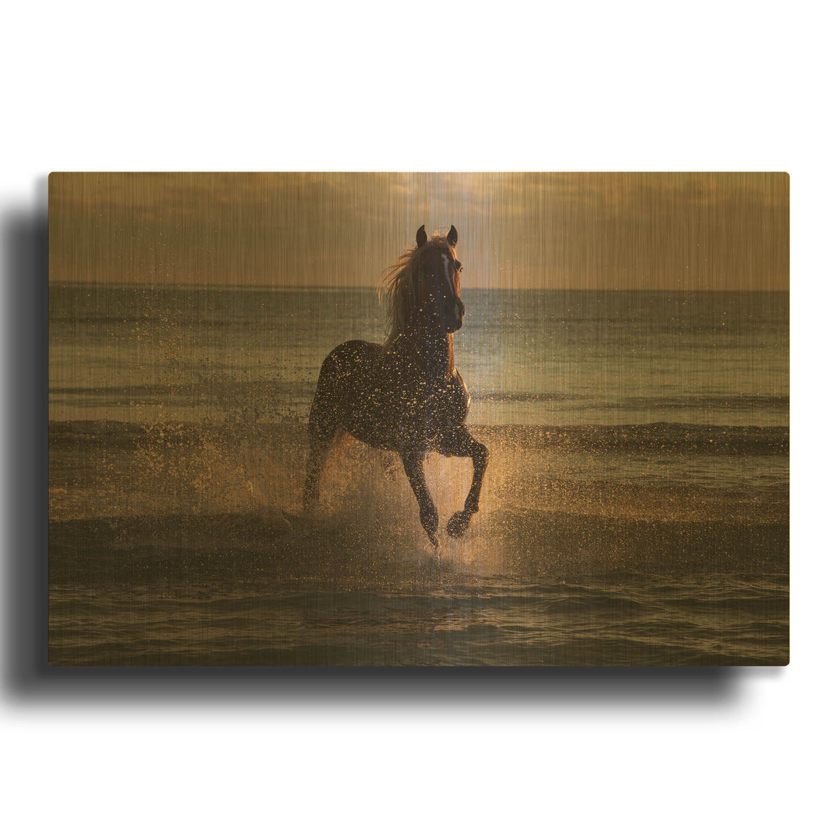 'Sunrise' By Susan Friedman Gold Metal Wall Art