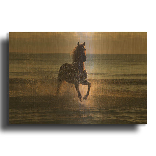 'Sunrise' By Susan Friedman Gold Metal Wall Art