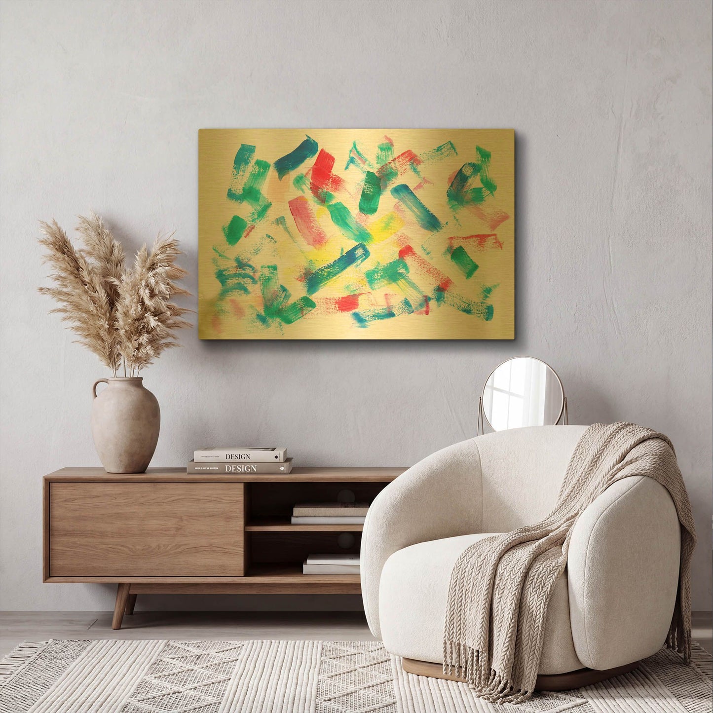 'Olivye' By Natasha Gold Metal Wall Art