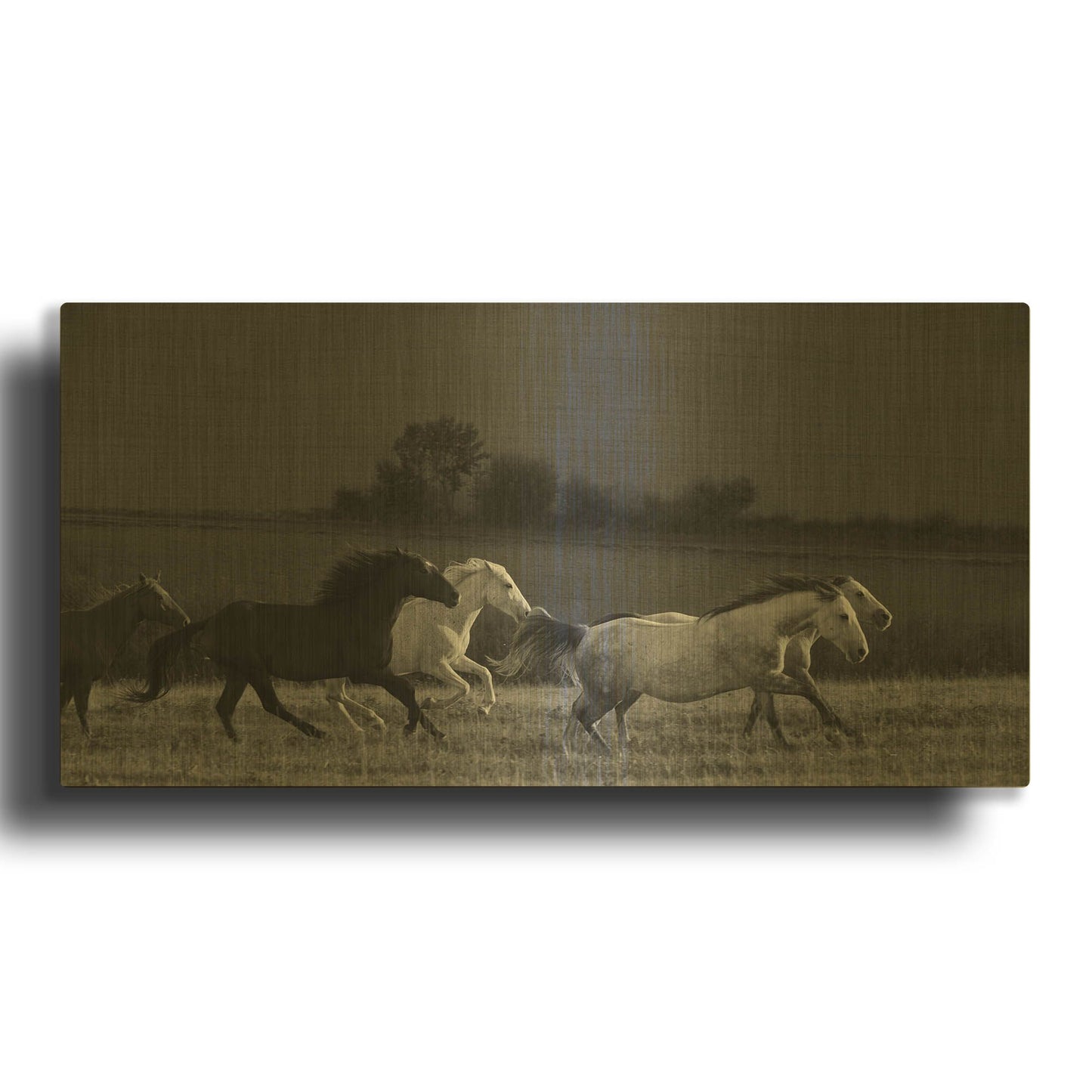 'Running France' By Susan Friedman Gold Metal Wall Art
