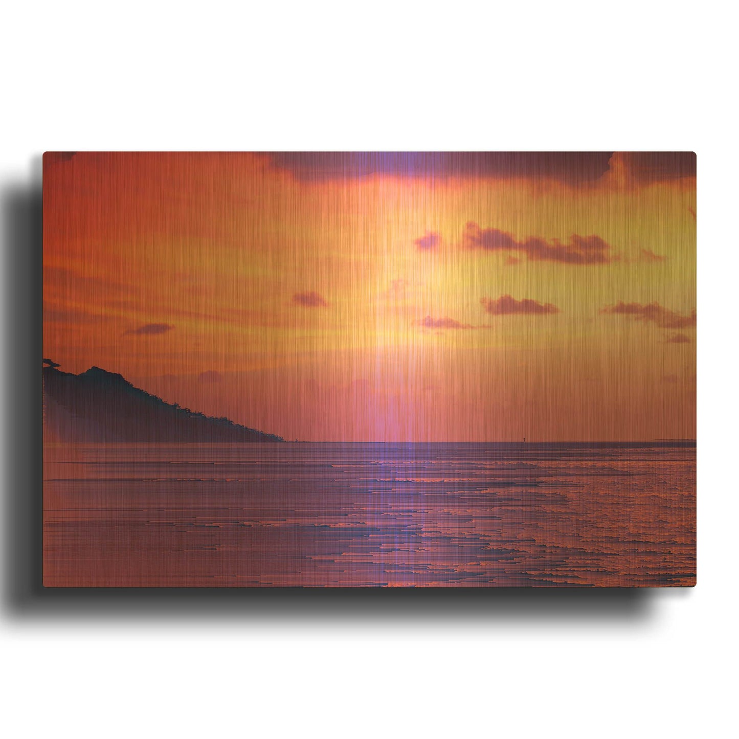 'The Final Sunset' By Natasha Gold Metal Wall Art