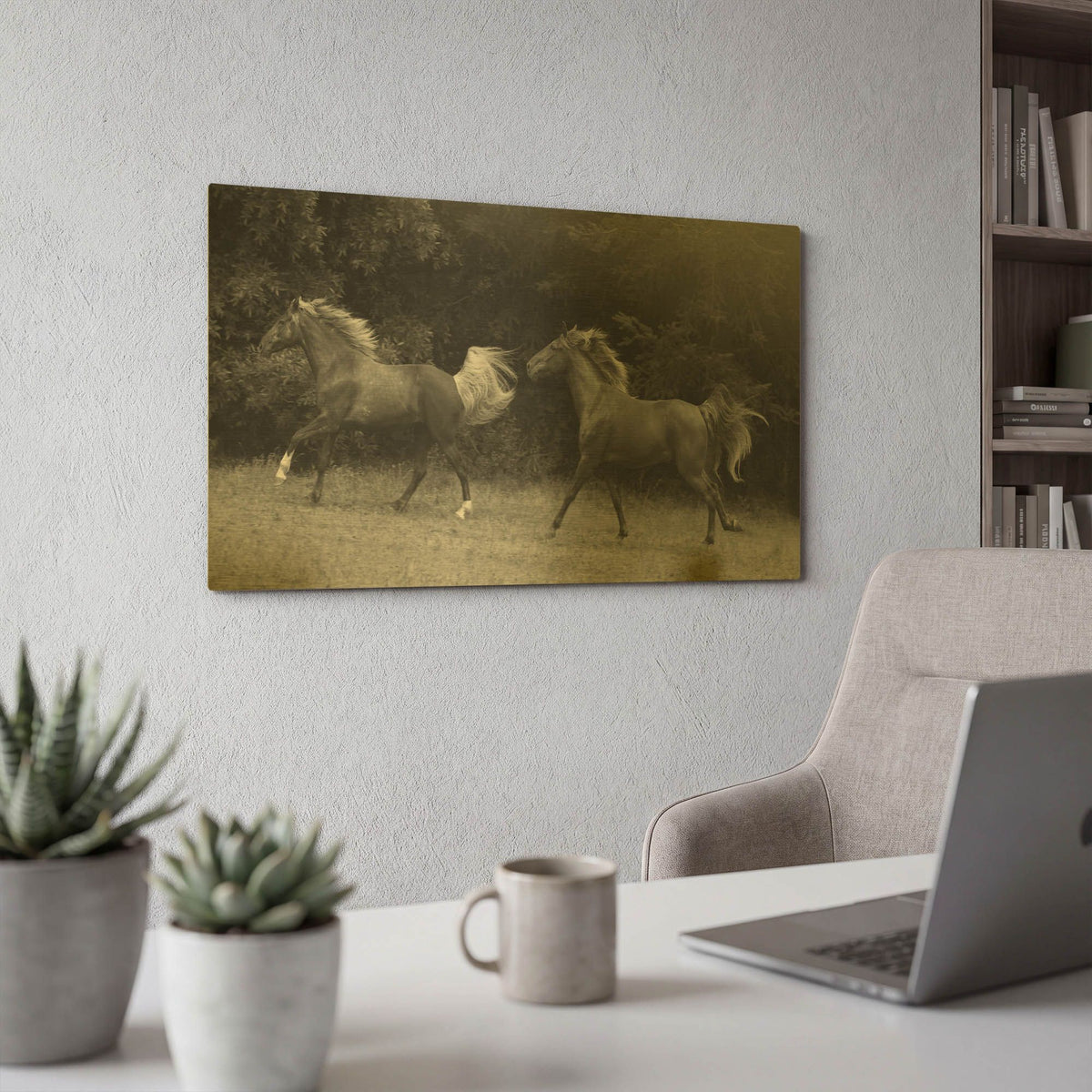 'Magnolia And Cruz' By Susan Friedman Gold Metal Wall Art