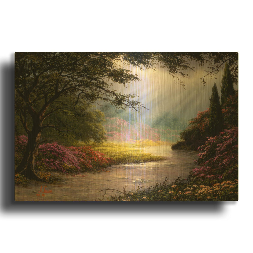 'Were we are going' By Anthony Casay Gold Metal Wall Art
