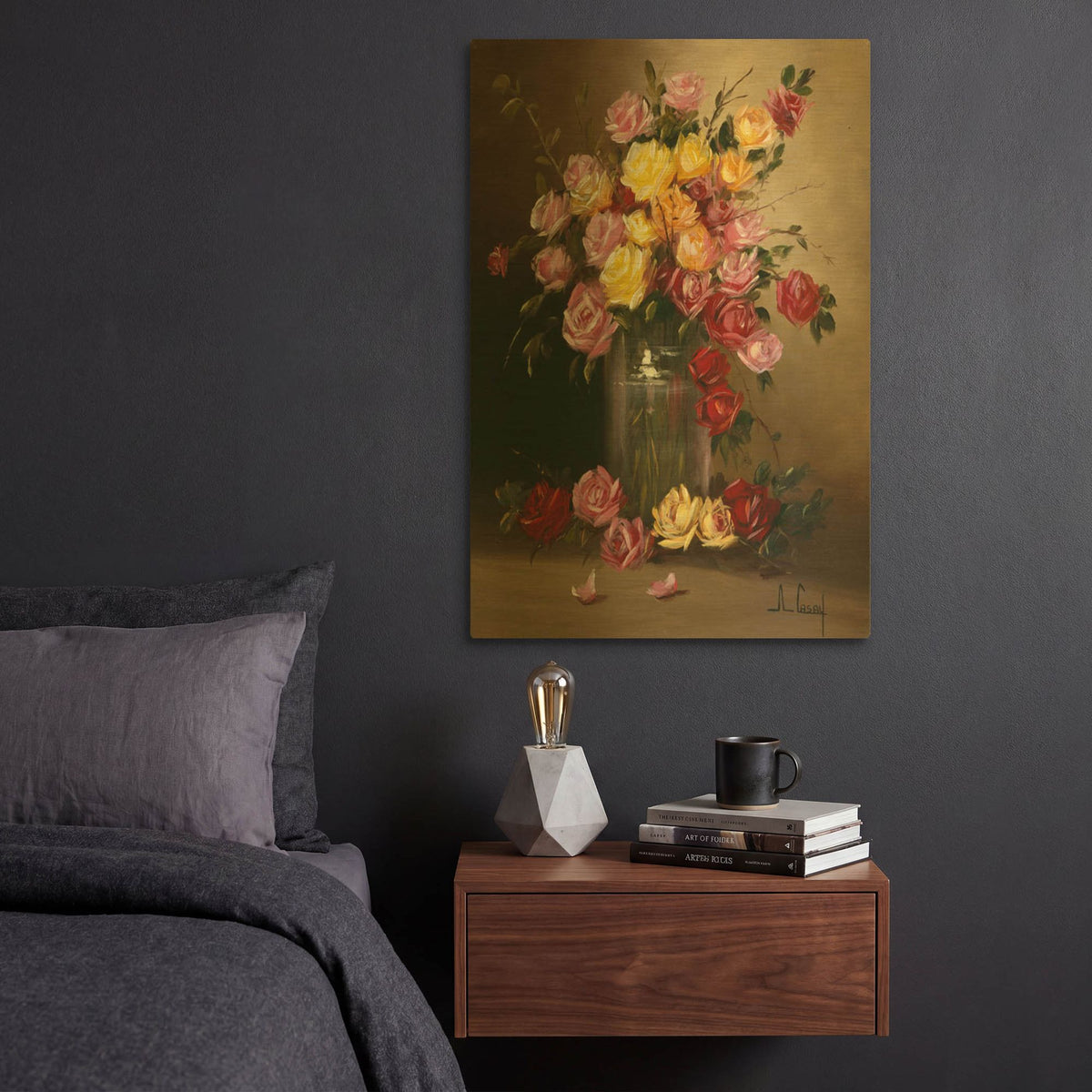 'Mom' By Anthony Casay Gold Metal Wall Art