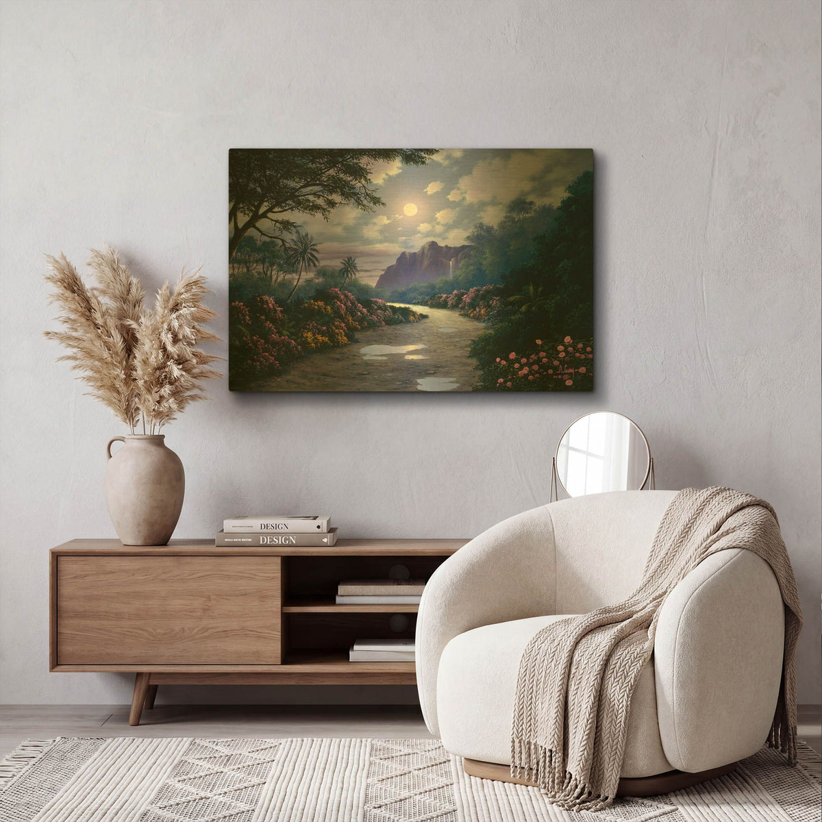 'Moonlight Roses 2' By Anthony Casay Gold Metal Wall Art