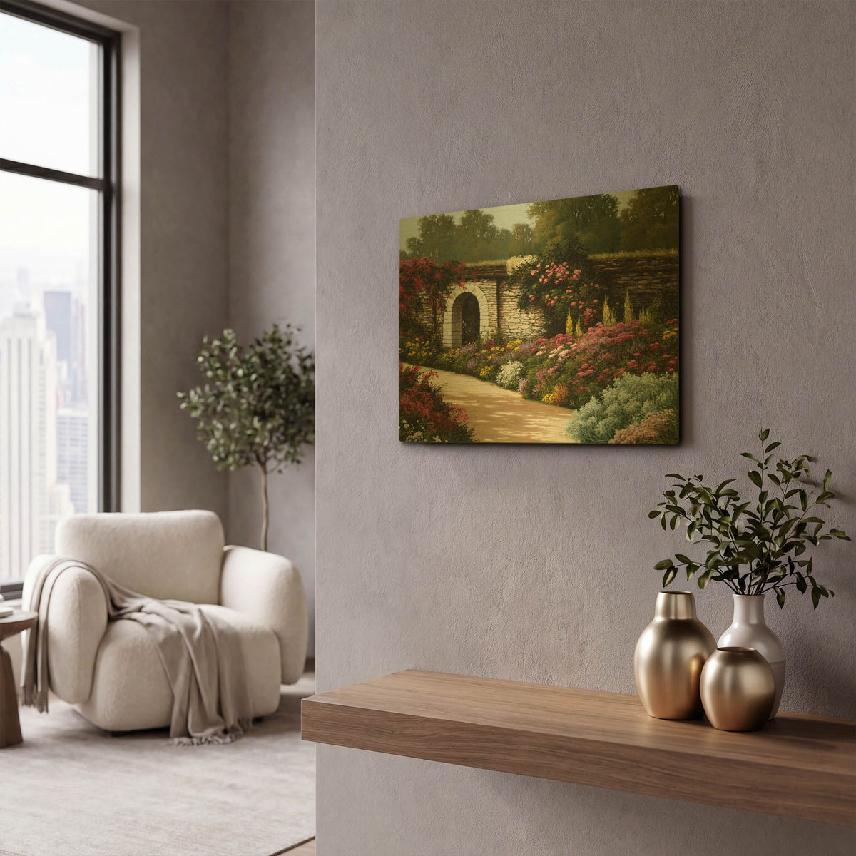 '2227T0' By Anthony Casay Gold Metal Wall Art