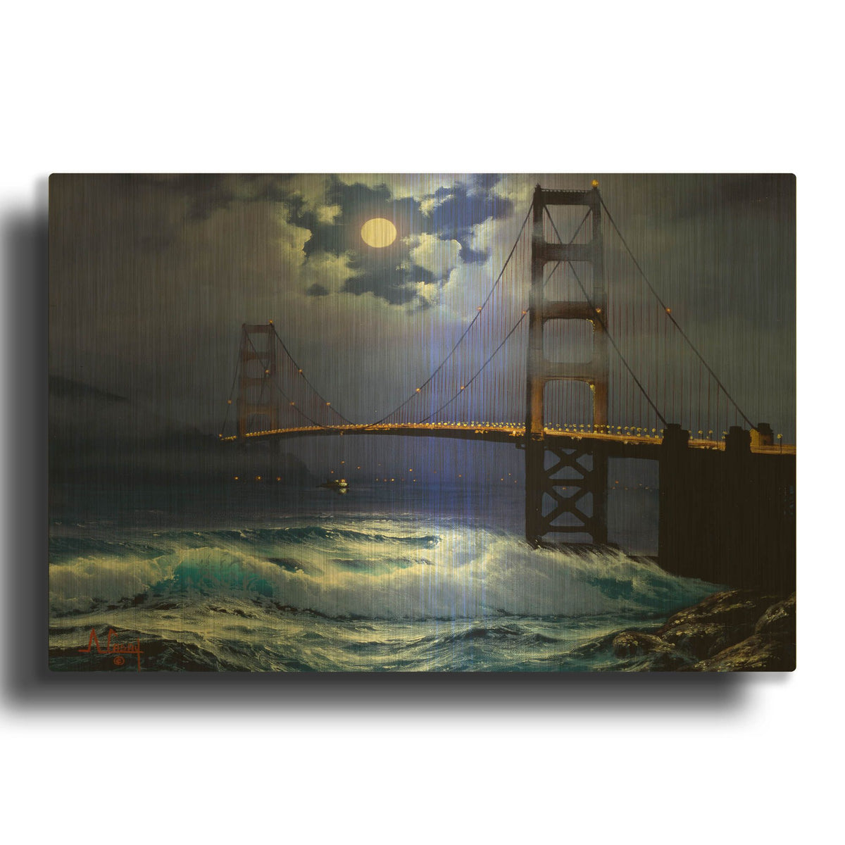 '2249TC' By Anthony Casay Gold Metal Wall Art