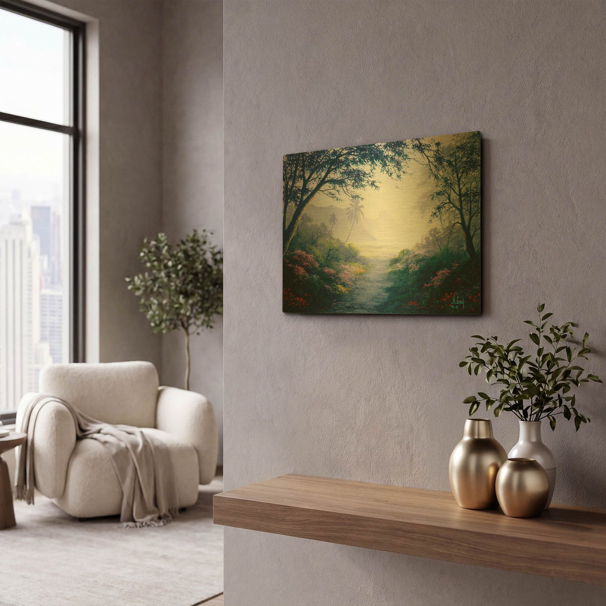 '2283T0' By Anthony Casay Gold Metal Wall Art