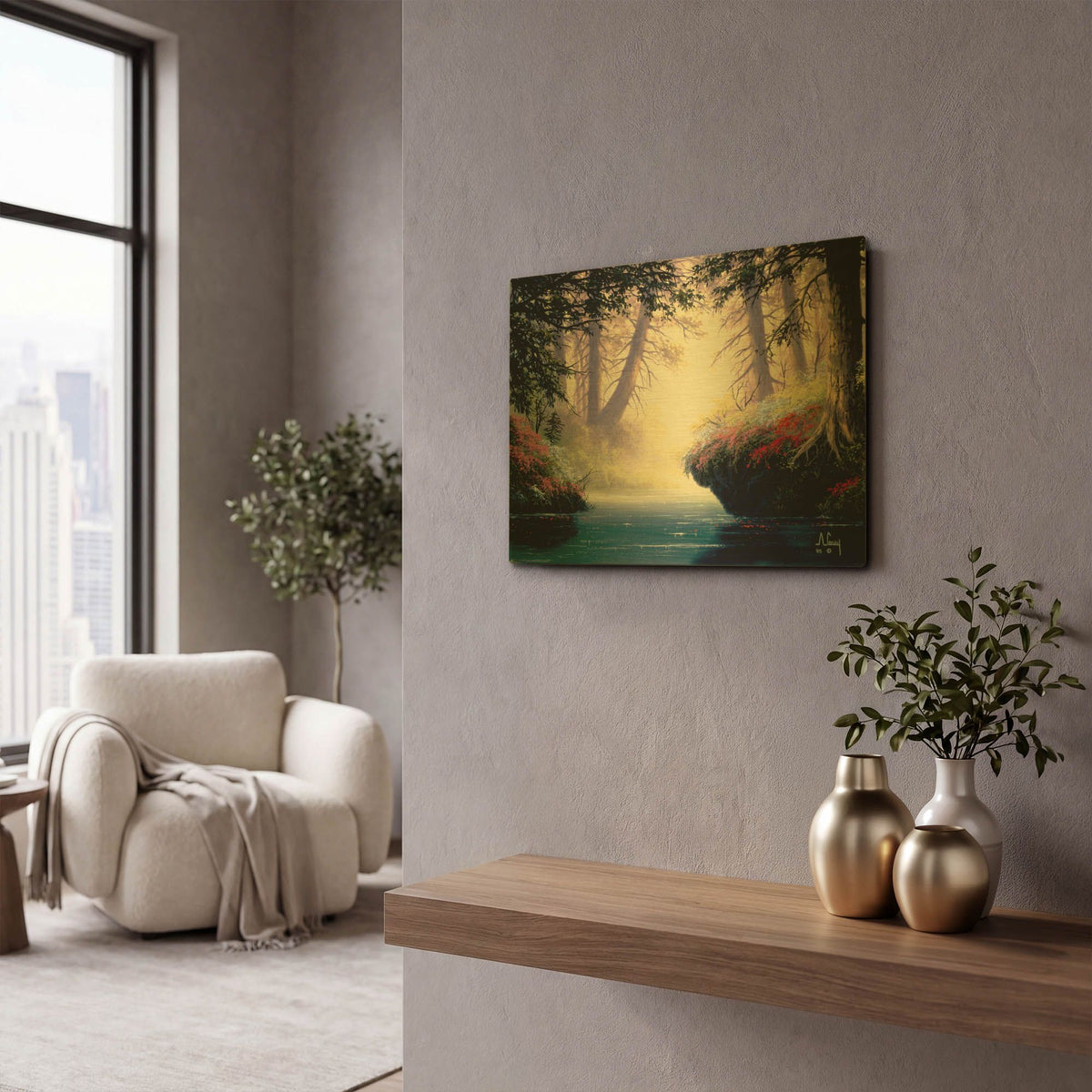 'Let' By Anthony Casay Gold Metal Wall Art