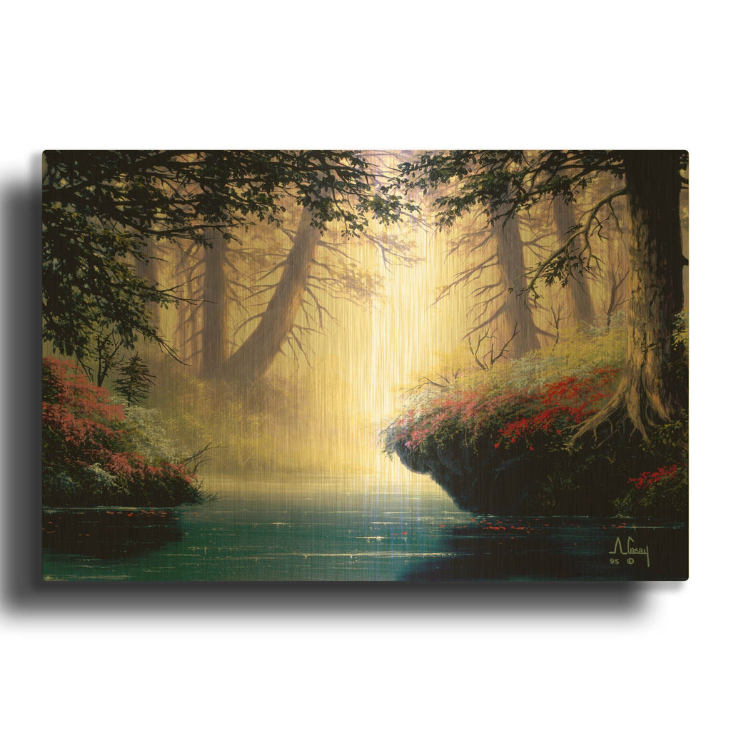 'Let' By Anthony Casay Gold Metal Wall Art