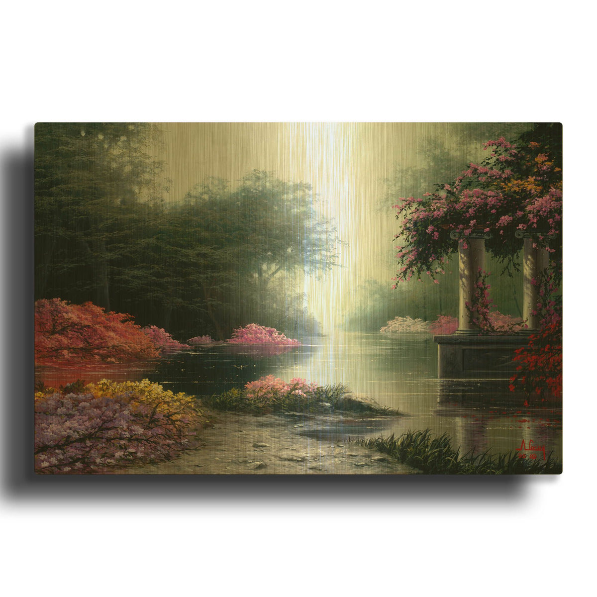 'You are color in my life' By Anthony Casay Gold Metal Wall Art