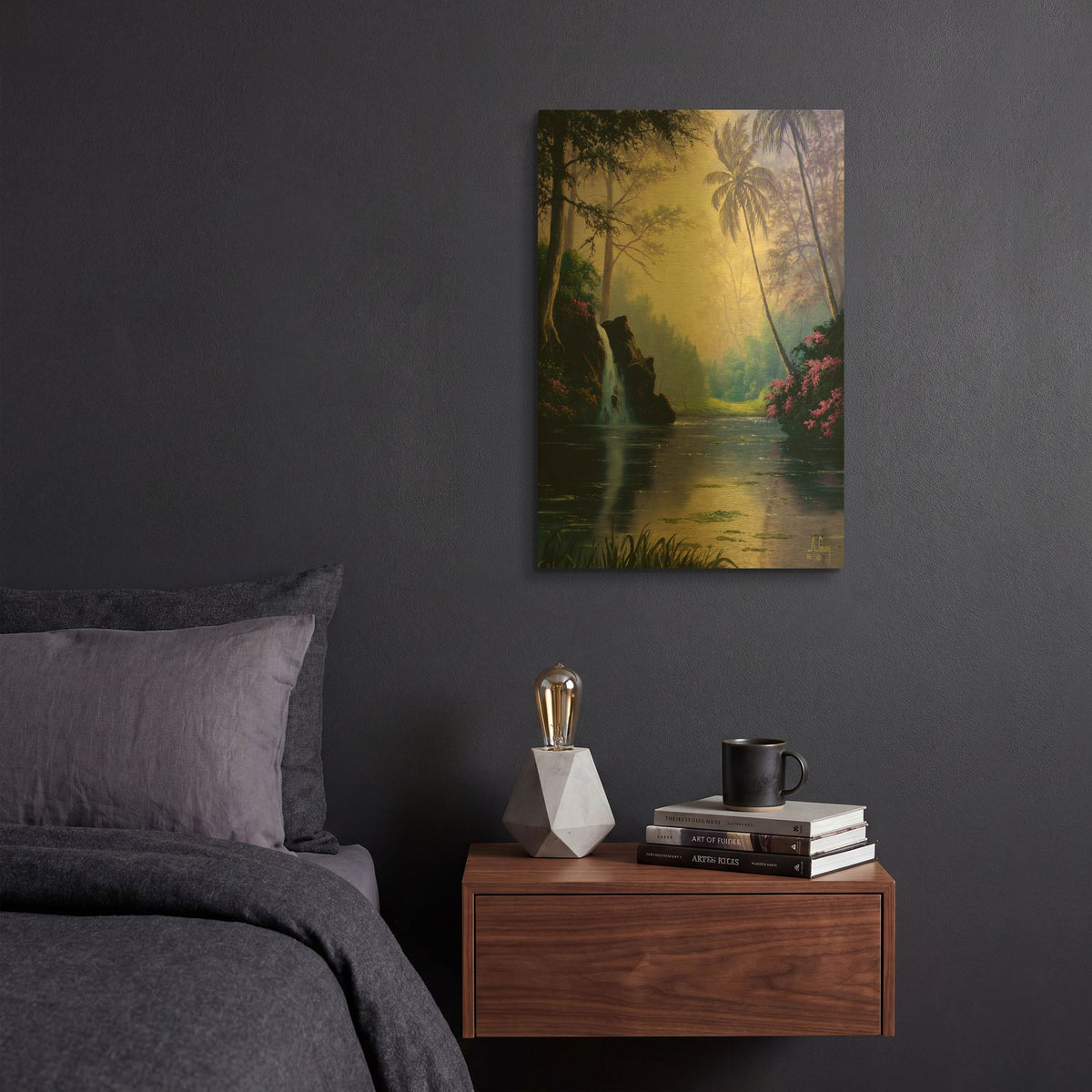 'Tropical Paradise' By Anthony Casay Gold Metal Wall Art