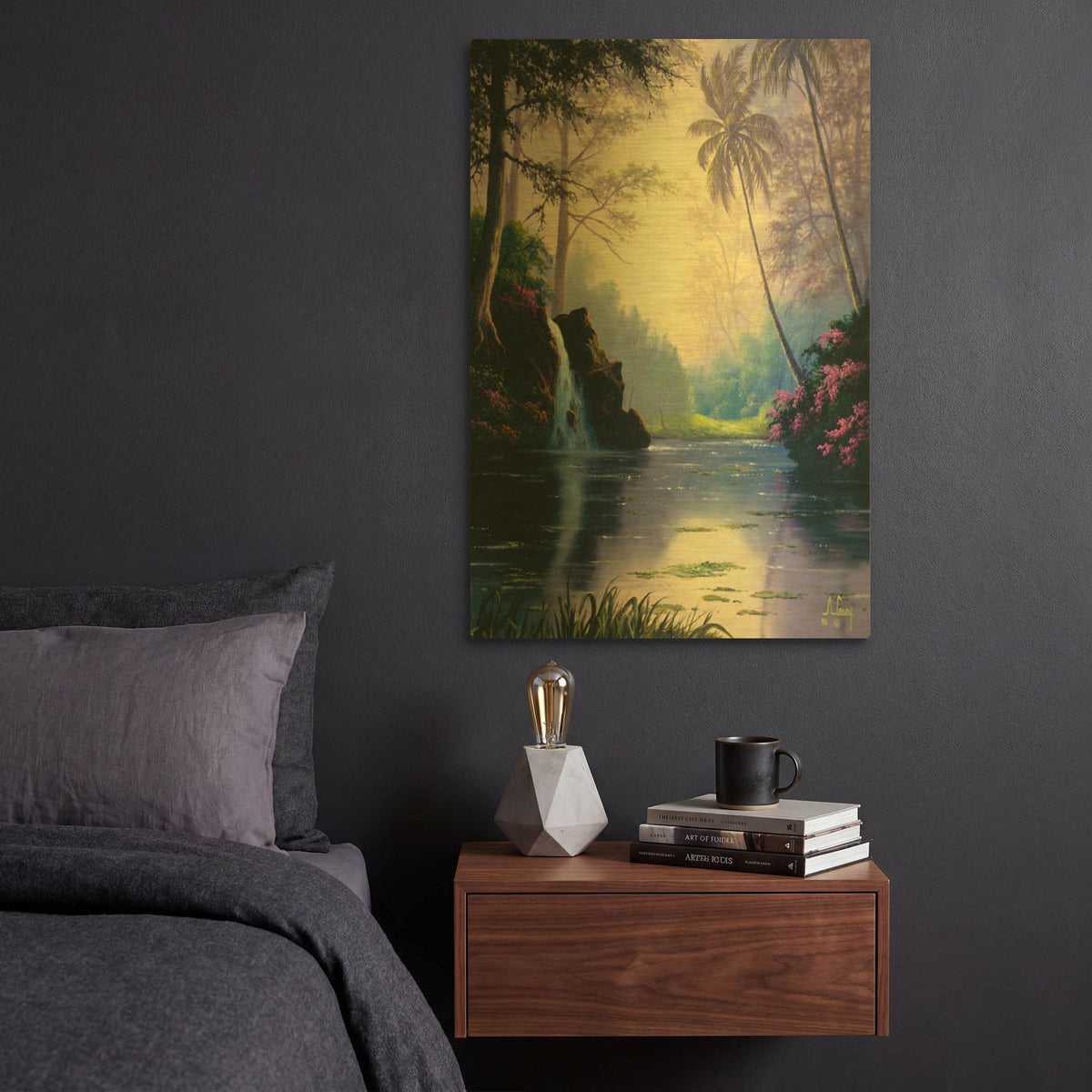 'Tropical Paradise' By Anthony Casay Gold Metal Wall Art