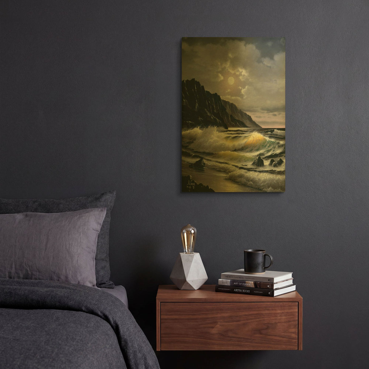 'Golden Waves' By Anthony Casay Gold Metal Wall Art