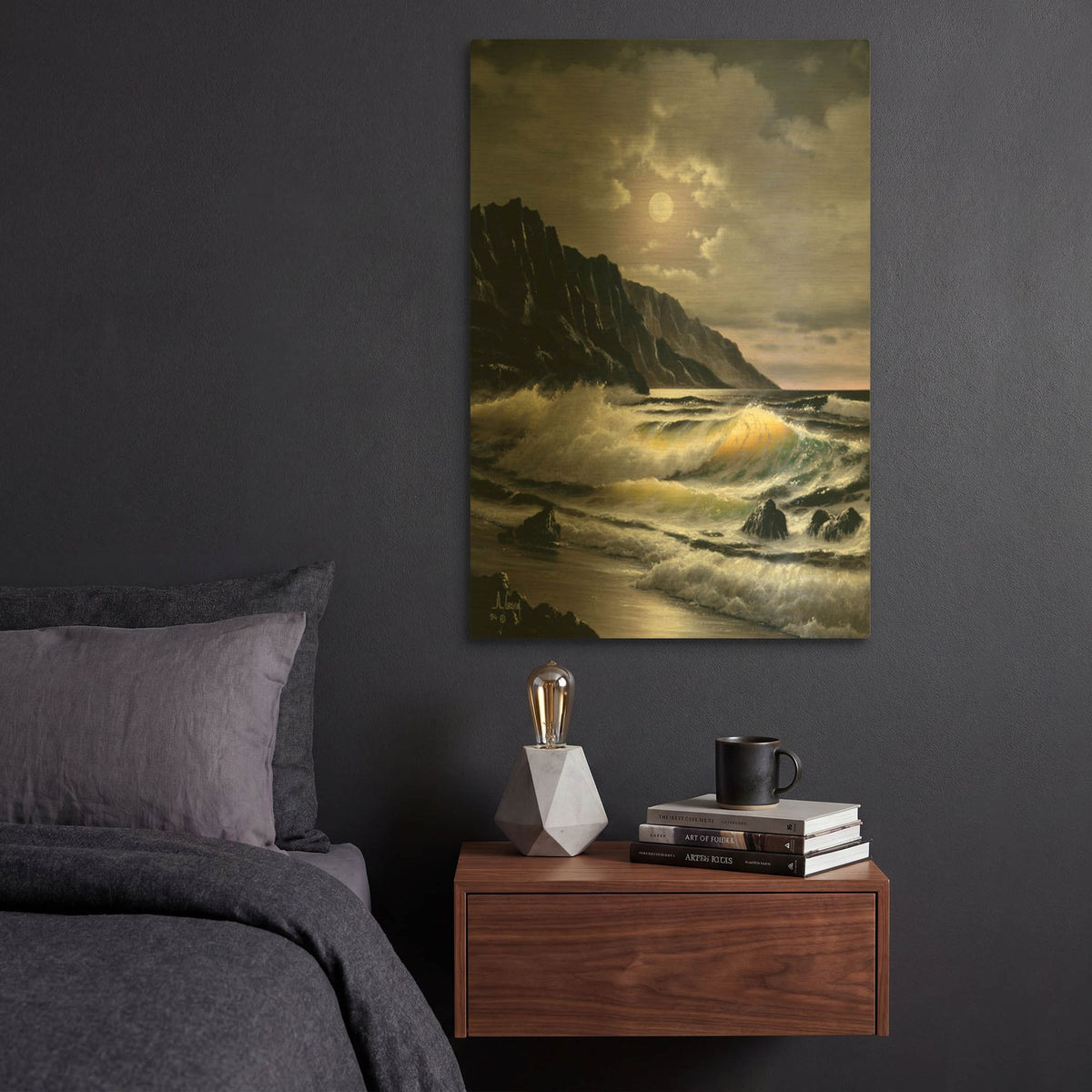 'Golden Waves' By Anthony Casay Gold Metal Wall Art