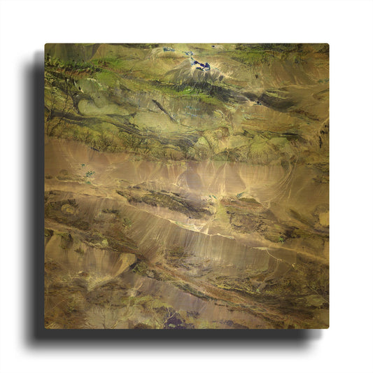 'Earth As Art Edrengiyn Nuruu' By NASA Earth As Art Gold Metal Wall Art