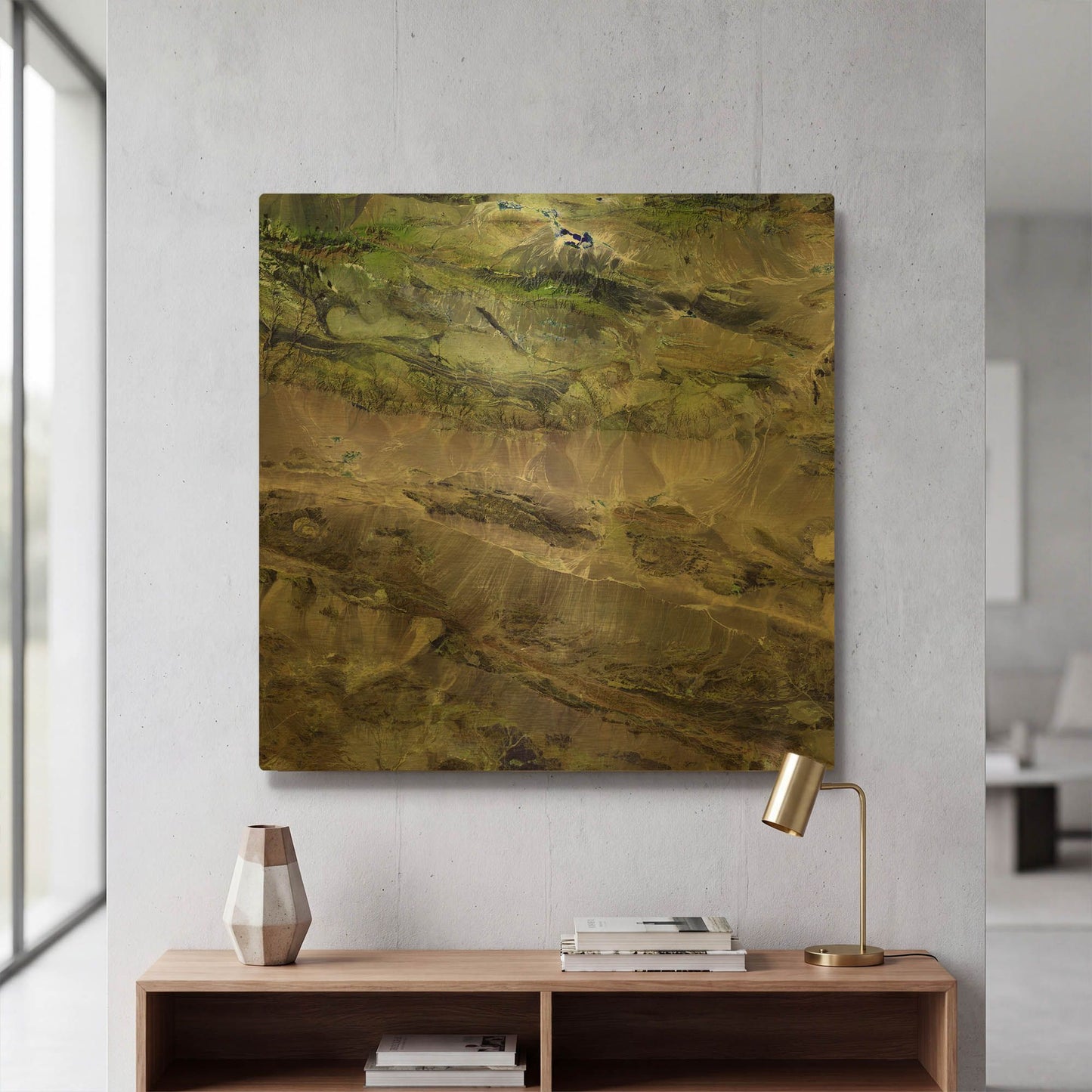 'Earth As Art Edrengiyn Nuruu' By NASA Earth As Art Gold Metal Wall Art