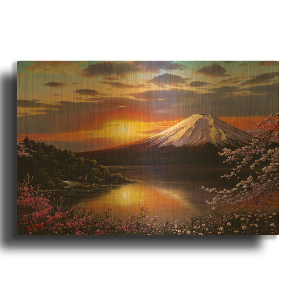 'Sunset VIEWS' By Anthony Casay Gold Metal Wall Art