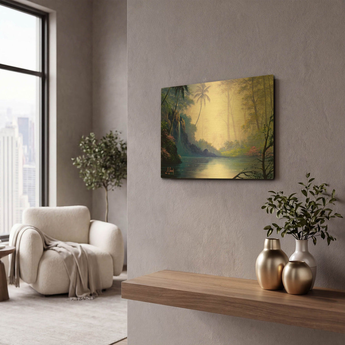 '2282T0' By Anthony Casay Gold Metal Wall Art
