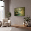 'Waterfall Morning' By Anthony Casay Gold Metal Wall Art